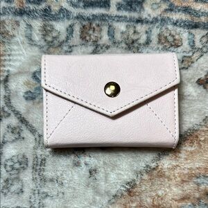 Pink Leather Key & Card Holder